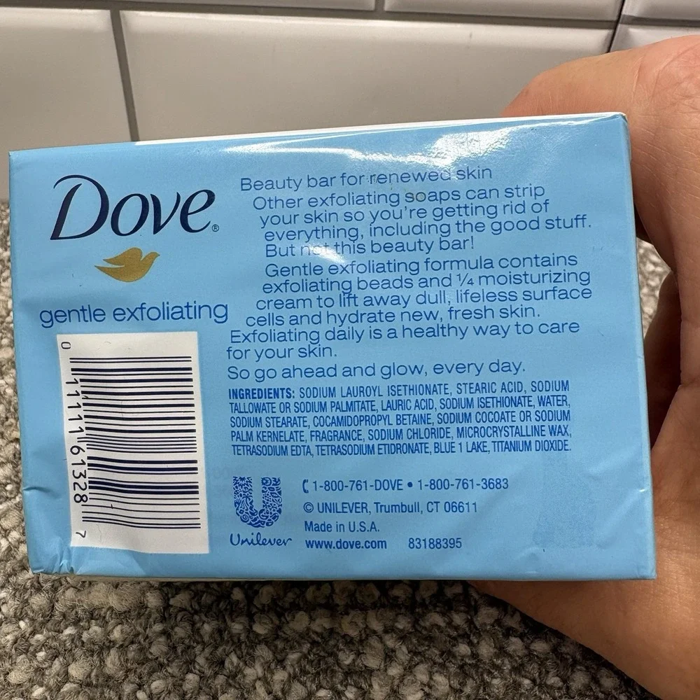 Dove Beauty Bars Gentle Exfoliating 7.5 Oz New Sealed DISC